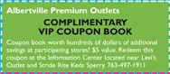 Albertville Premium Outlets coupon